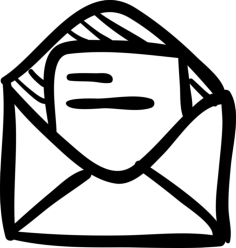 Email Open Sketched Envelope Stencil Svg Vector, Free Vectors File